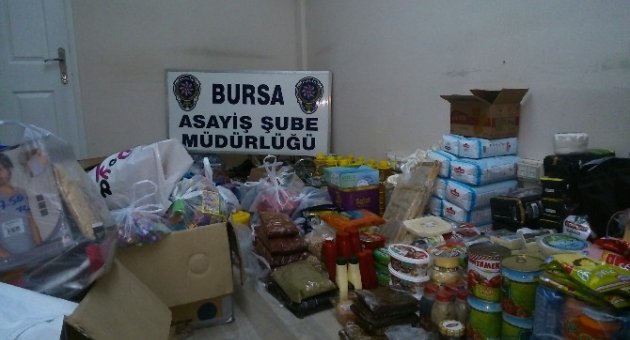 Bursa’da 24 İş Yerinden Çalınan 12 Bin Liralık Malzeme Sahiplerine İade Edildi