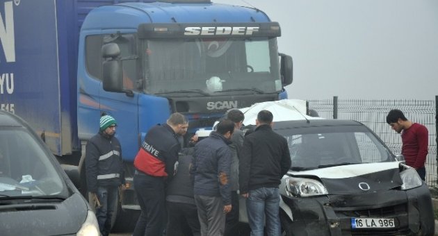 Bursa’da 7 Araç Birbirine Girdi