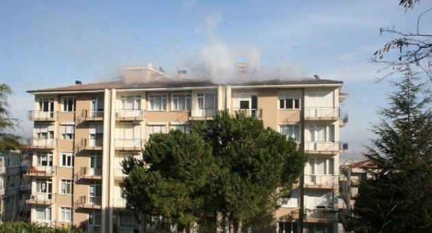 Bursa’da Çatı Yangını