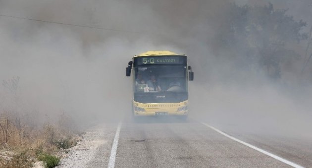 Bursa’da Korkutan Anız Yangını