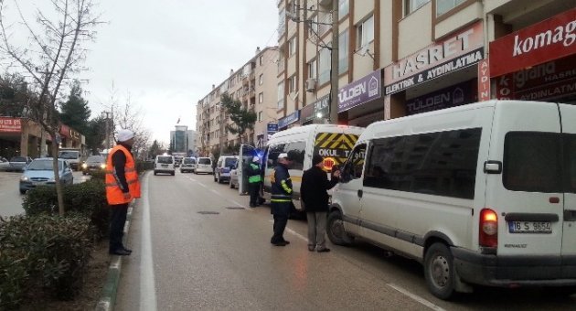 Bursa’da Servis Araçlarına Sıkı Denetim