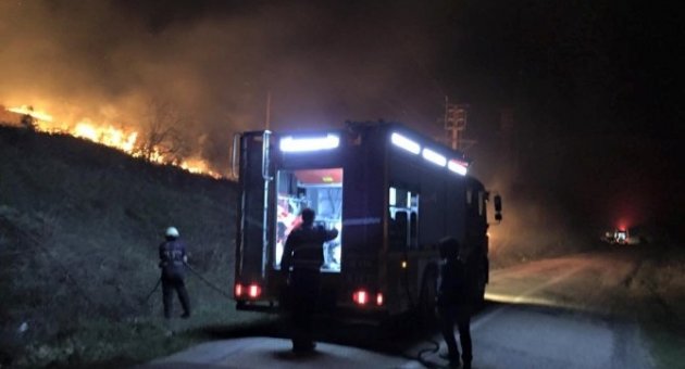 Bursa’da Yürekleri Ağızlara Getiren Yangın (2)