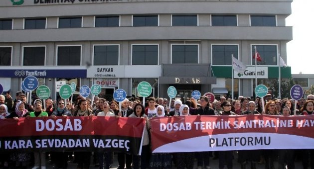 Bursalı Çevreci Kadınlardan Santral Eylemi