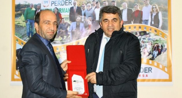 Büyükorhan Belediye Başkanı Hasan Taş’tan Bursa Perder’e Ziyaret