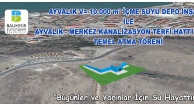 Büyükşehir Ayvalık’ta İki Önemli Hizmetin Temelini Atıyor
