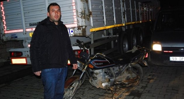 Çalınan Motosiklet Kısa Sürede Bulundu
