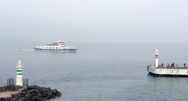 Çanakkale Boğazında Sis Nedeniyle Feribot Seferleri İptal Edildi