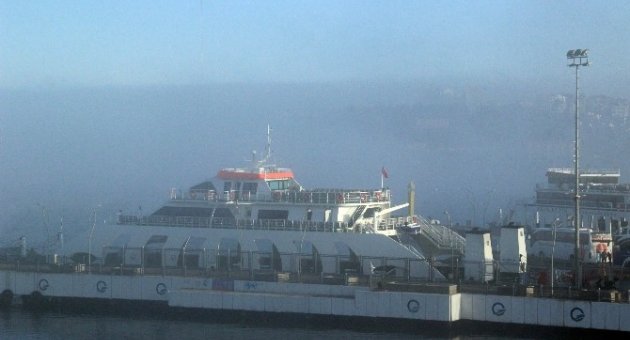 Çanakkale’de Deniz Ulaşımına Sis Engeli