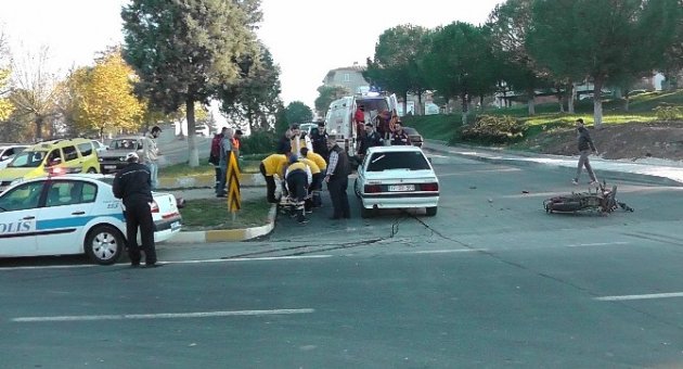 Çan’da Trafik Kazası : 1 Yaralı