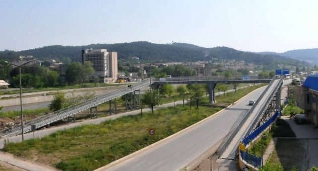 Çan’da Üst Geçitle Yaya Güvenliği Arttırıldı