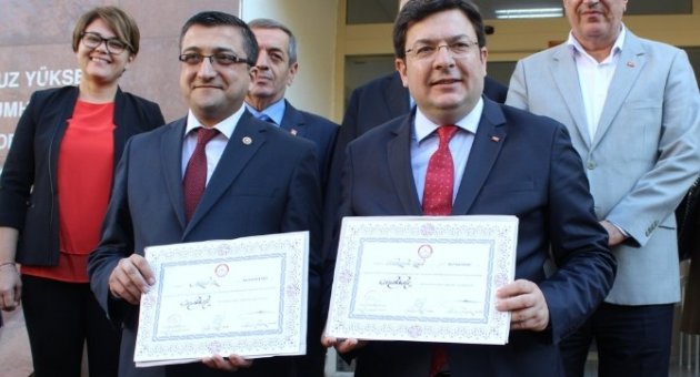 Chp Çanakkale Milletvekilleri Mazbatalarını Aldı