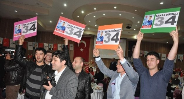 Chp’li Aday Adayları Tanıtım Gecesinde Bir Araya Geldi