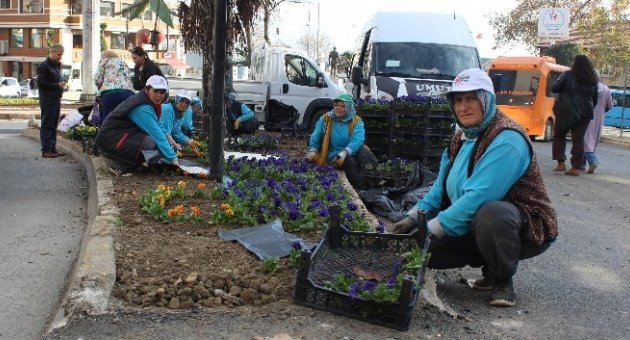 Cumhuriyet Meydanı Çiçekleniyor