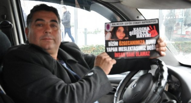 Dolmuş Şoförlerinden Özgecan Cinayetine Tepki