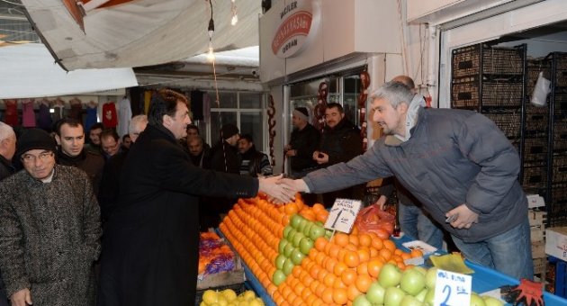 Dündar, Soğuk Kış Günlerinde Esnafı Unutmadı