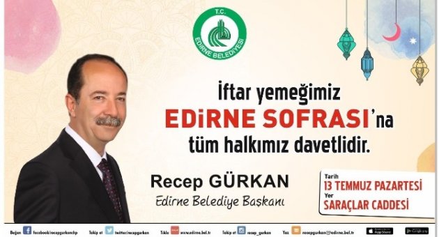 Edirne Belediyesi, Saraçlar Caddesi’ne ’edirne Sofrası’ Kuracak