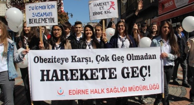Edirne Halk Sağlığı Müdürlüğü’nden ’tarladan Tabağa Güvenilir Gıda’ Yürüyüşü