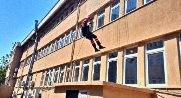 Edirne’de Gerçeğini Aratmayan Yangın Tatbikatı