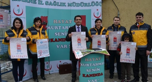 Edirne’de Gönüllü Kan Bağışçılarının İletişim Bilgileri Toplandı