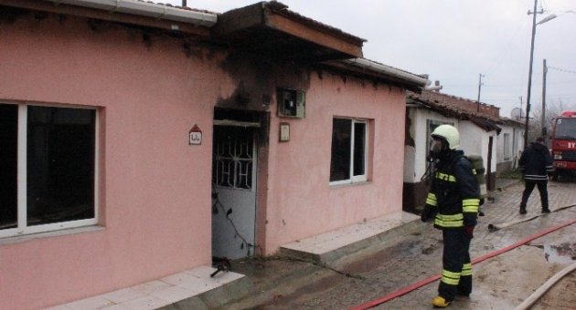Edirne’de İkamet Yangını Korkuttu