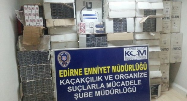 Edirne’de Kaçak Sigaraya Geçit Yok