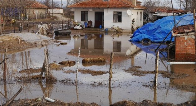 Edirne’de Köyler De Taşkından Etkilendi