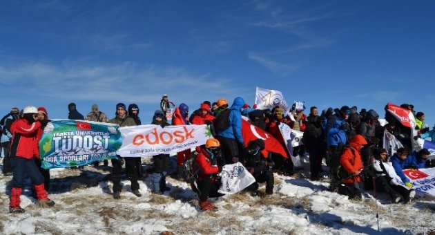 Edirneli Dağcılar Allahukber Dağları’nda Şehitleri Andı