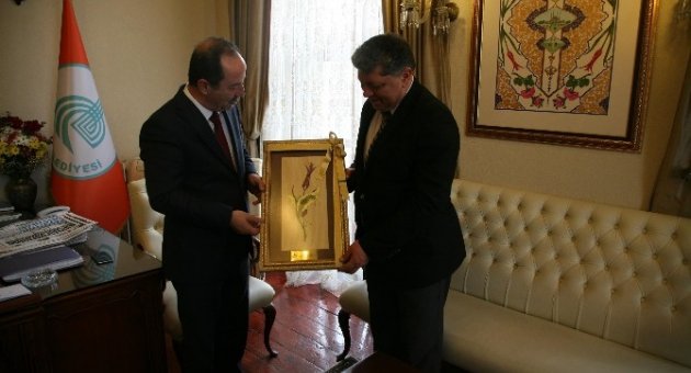 Emniyet Müdürü Baştuğ’dan Belediye Başkanı Gürkan’a Veda Ziyareti