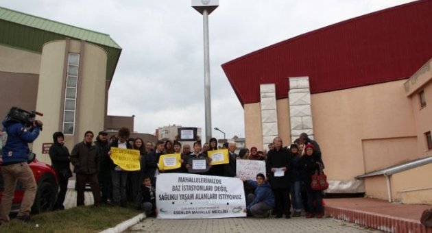 Çanakkale'de  Baz İstasyonu Eylemi