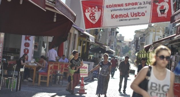 Esnaftan Edirnespor’a Pankartlarla Destek