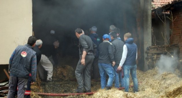 Ev Ve Traktör Yanınca Büyük Acı Yaşadılar