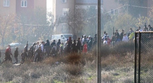 Film Sahnesi Değil Taraftar Kavgası