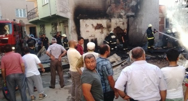 Garajda Korkutan Yangın