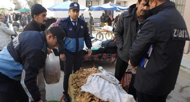 Gemlik Zabıtasından Mantar Operasyonu
