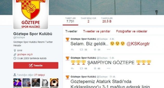 Göztepe’den Kaf-kaf’a Espirili Mesaj