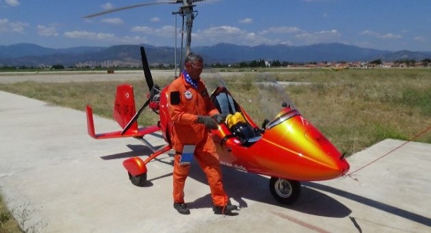 Gyrocopter İle Zafer Uçuşu Başladı