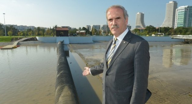 Hüdavendigar Parkı Nilüfer Çayı’nda Çeşitli Spor Dalları İçin Gereken Su Yüzeyi Oluşmaya Başladı