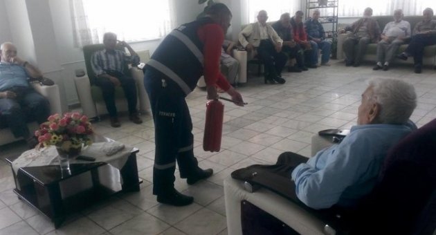 Huzur Evi Sakinlerine Yangın Eğitimi