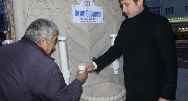 İkram Çeşmesi Çerkezköy’de Akmaya Başladı