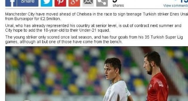İngiliz Devi Enes Ünal’ın Peşinde