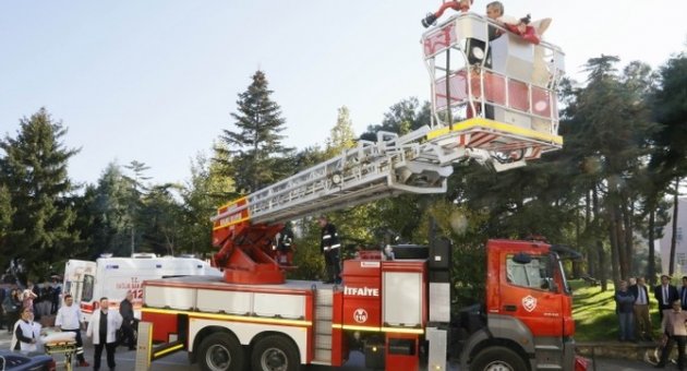 İtfaiyeden Hastane Tatbikatı