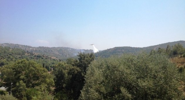 İzmir’de Askeri Bölgede Yangın