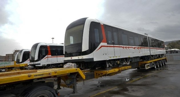 İzmir’in Yeni Vagonları Okyanusları Aştı