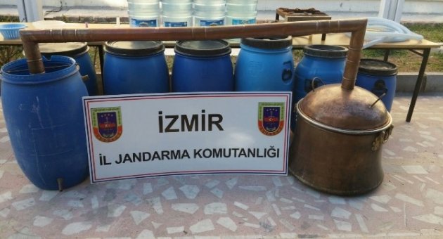 Jandarmadan Sahte İçki Üretenlere Darbe