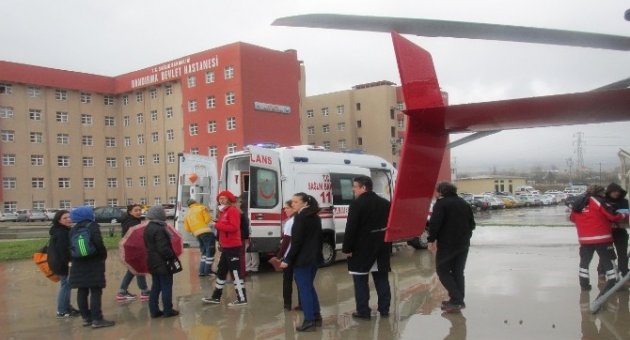 Kalbi Duran Hasta Ambulans Helikopterle Sevk Edildi