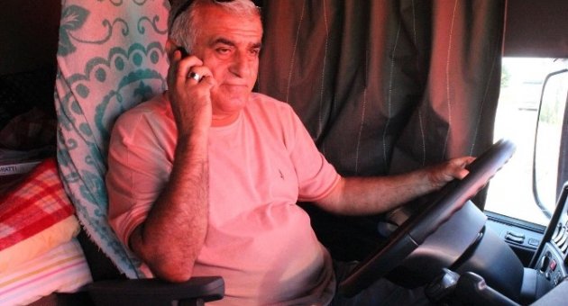 Kapıkule’de Tır Şoförlerinin Buruk Bayram Sevinci