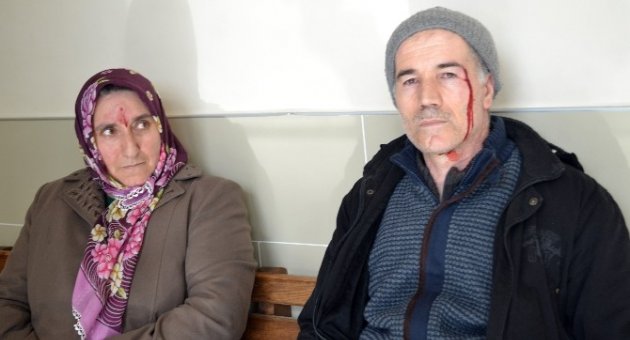 Karı Koca Adliye Önünde Dayak Yedi