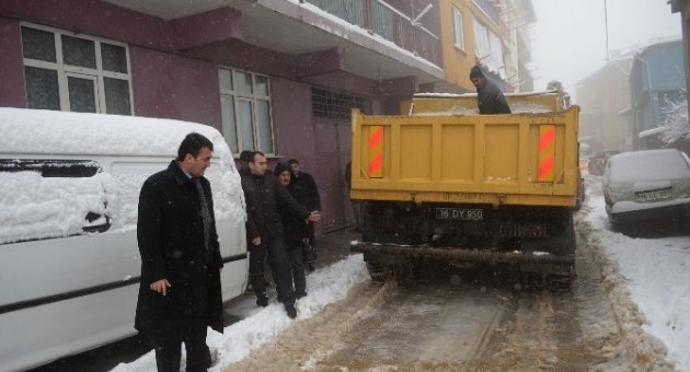 Karla Mücadele Ekipleri Görev Başında