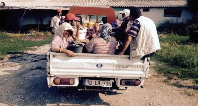 Kasasında İşçi Taşıyan Araçlara Jandarma Engeli