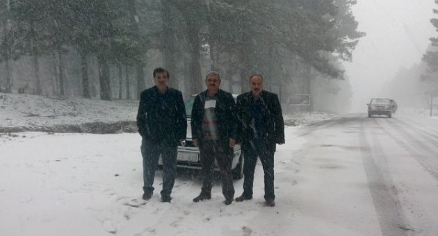 Kazdağları Beyaza Büründü